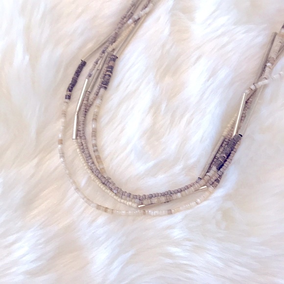 VTG Boho Long Multi-Layered Earth-Tone Seed Beads - Picture 9 of 15